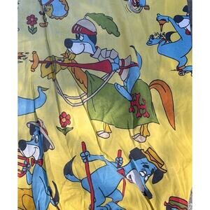 VINTAGE HANNA-BARBERA HUCKLEBERRY HOUND TWIN FITTED SHEET FRUIT OF THE LOOM